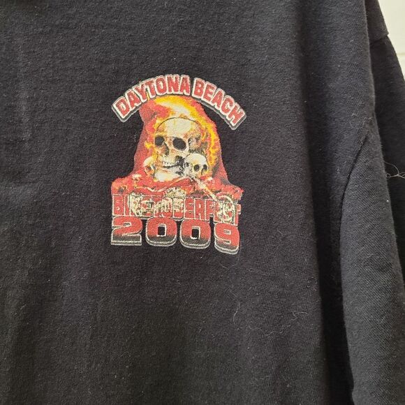 2009 Daytona Beach Bike Week Tee Shirt Size large - Picture 4 of 5